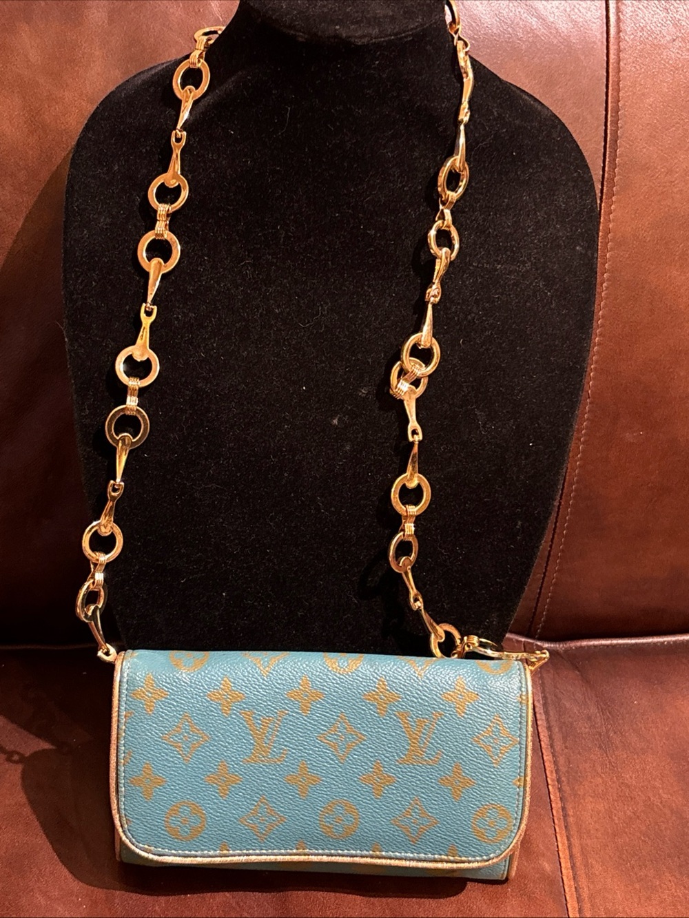 Louis Vuitton Monogram Embossed Pochette Coussin Shoulder Bag